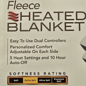 Sunbeam Heated Blanket with Dual Controllers